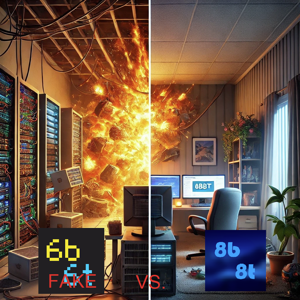 6b6t in a datacenter exploding while 8b8t is in leees house running perfectly fine